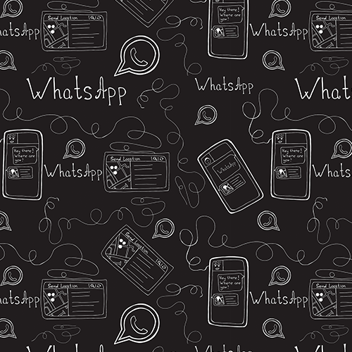 Letras e Casuais- Chat Mensagem 